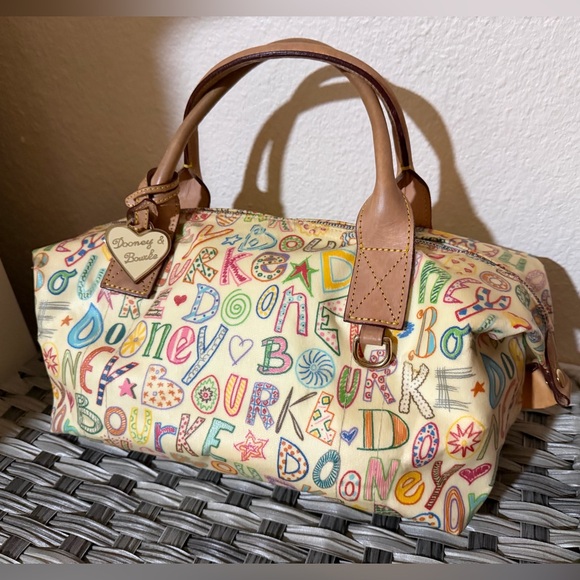 Dooney & Bourke Colorful Lettered Satchel - Picture 1 of 16